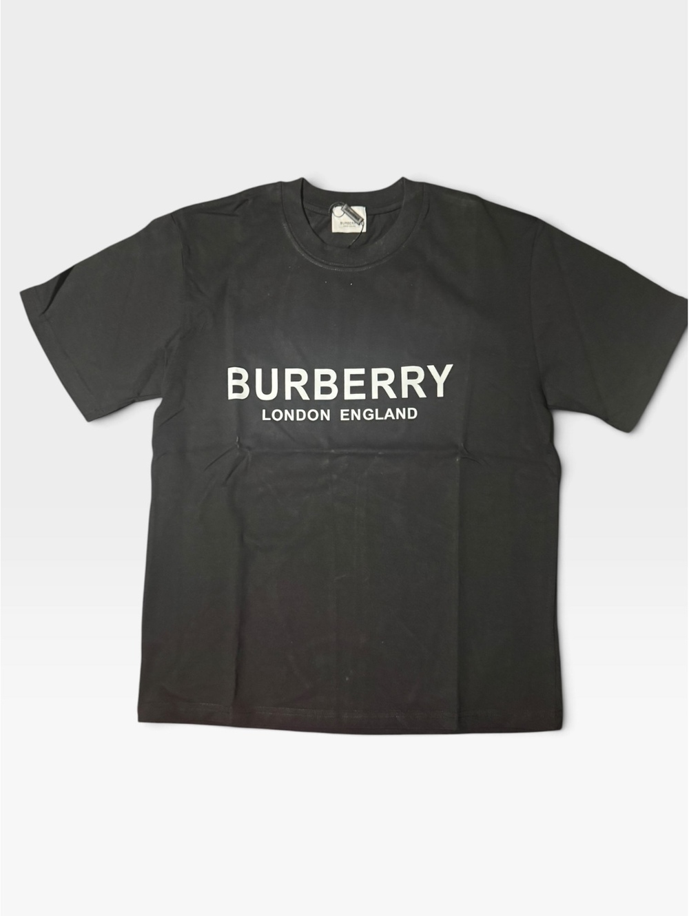 Black Burberry London England logo T-shirt